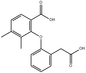 2-(2-CARBOXYMETHYL-PHENOXY)-3,4-DIMETHYL-BENZOIC ACID Struktur