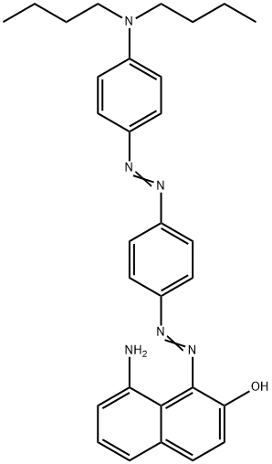 8-Amino-1-4-(4-dibutylaminophenylazo)phenylazonaphthalen-2-ol Struktur