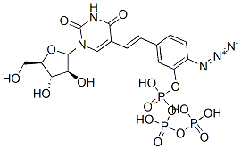 1-arabinofuranosyl-5-(4-azidostyryl)uracil 5'-triphosphate Struktur