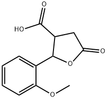 2-(2-Methoxyphenyl)-5-oxotetrahydrofuran-3-carboxylic acid Struktur