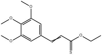 2-Propenethioic acid, 3-(3,4,5-trimethoxyphenyl)-, O-ethyl ester Struktur