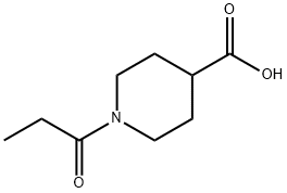 1-PROPIONYL-4-PIPERIDINECARBOXYLIC ACID Struktur