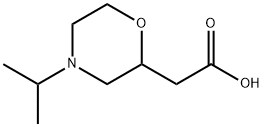 2-morpholineacetic acid, 4-(1-methylethyl)- Struktur