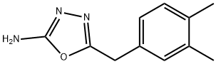 5-(3,4-Dimethylbenzyl)-1,3,4-oxadiazol-2-amine Struktur