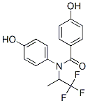 N-(4-hydroxyphenyl)-N-(1,1,1-trifluoro-2-propyl)-4-hydroxybenzamide Struktur