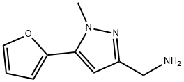 C-(5-Furan-2-yl-1-methyl-1H-pyrazol-3-yl)-methylamine Struktur