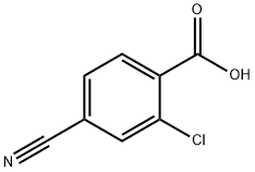 2-CHLORO-4-CYANOBENZOIC ACID Struktur