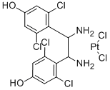 (1,2-bis(2,6-dichloro-4-hydroxyphenyl)ethylenediamine)dichloroplatinum (II) Struktur