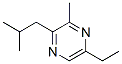 Pyrazine, 5-ethyl-3-methyl-2-(2-methylpropyl)- (9CI) Struktur