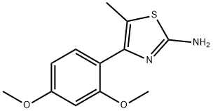 4-(2,4-dimethoxyphenyl)-5-methyl-1,3-thiazol-2-amine Struktur