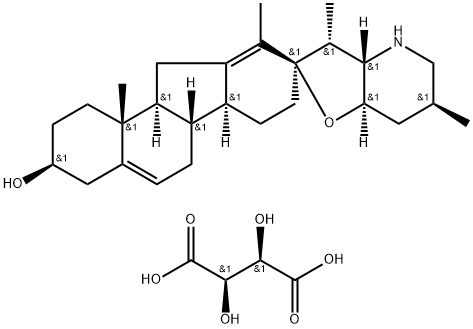 Cyclopamine Tartrate Struktur