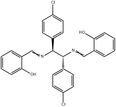 PHENOL, 2,2''-[[1,2-BIS(4-CHLOROPHENYL)1,2-ETHANEDIYL]BIS(NITRILOMETHYLIDYNE)]BIS- R,S Struktur