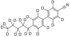 4-CYANO-4'-PENTYLDIPHENYL-D19 Struktur