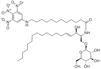 TRINITROPHENYLAMINOLAUROYL-*GLUCOCEREBRO SIDE Struktur