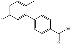 5'-Fluoro-2'-Methyl-[1,1'-biphenyl]-4-carboxylic acid Struktur