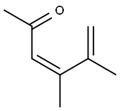 3,5-Hexadien-2-one, 4,5-dimethyl-, (Z)- (9CI) Struktur