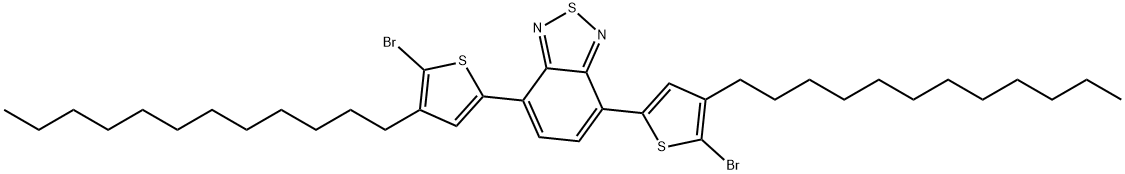 4,7-Bis(5-broMo-4-dodecylthiophen-2-yl)benzo[c][1,2,5]thiadiazole Struktur