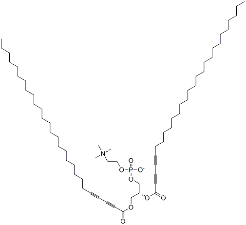 1,2-Di-(heptacosadiynoyl)-sn-glycero-3-phosphocholine Struktur