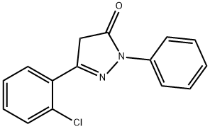 5-(2-CHLOROPHENYL)-2,4-DIHYDRO-2-PHENYL-3H-PYRAZOL-3-ONE Struktur