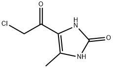 2H-Imidazol-2-one, 4-(chloroacetyl)-1,3-dihydro-5-methyl- (9CI) Struktur