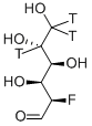 2-FLUORO-2-DEOXY-D-GLUCOSE, [5,6-3H] Struktur