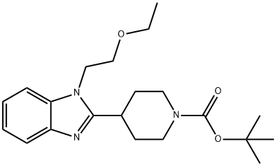 tert-butyl 4-(1-(2-ethoxyethyl)-1H-benzo[d]iMidazol-2-yl)piperidine-1-carboxylate Structure