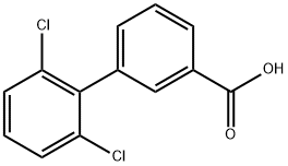 2,6-Dichlorobiphenyl-3-carboxylic acid Struktur