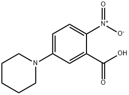 2-nitro-5-(piperidin-1-yl)benzoic acid Struktur