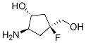 Cyclopentanemethanol, 3-amino-1-fluoro-4-hydroxy-, (1alpha,3beta,4alpha)- (9CI) Struktur