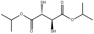 diisopropyl 2,3-dimercaptosuccinate Struktur