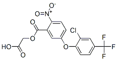 2-[5-[2-chloro-4-(trifluoromethyl)phenoxy]-2-nitro-benzoyl]oxyacetic a cid Struktur