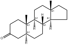 Dodecahydro-10,13-dimethyl-2H-cyclopenta[a]phenanthren-3(4H,9H,14H)-one Struktur