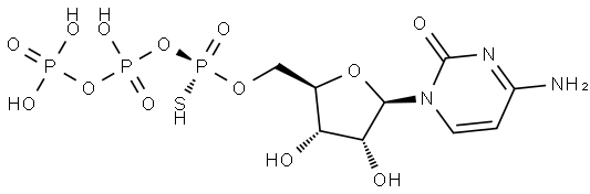 CYTIDINE-5'-O-(1-THIOTRIPHOSPHATE), RP-ISOMER SODIUM SALT Struktur