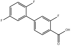 2',3,5'-Trifluoro-[1,1'-biphenyl]-4-carboxylic acid Struktur