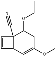 Bicyclo[4.2.0]octa-4,7-diene-1-carbonitrile, 2-ethoxy-4-methoxy- (9CI) Struktur