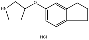 2,3-DIHYDRO-1H-INDEN-5-YL 3-PYRROLIDINYL ETHERHYDROCHLORIDE Struktur