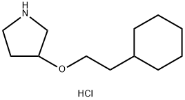 3-(2-CYCLOHEXYLETHOXY)PYRROLIDINE HYDROCHLORIDE Struktur