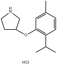 3-(2-ISOPROPYL-5-METHYLPHENOXY)PYRROLIDINEHYDROCHLORIDE Struktur