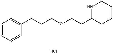 2-[2-(3-Phenylpropoxy)ethyl]piperidinehydrochloride Struktur