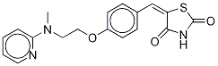 5-[4-[2-((Methyl-d3)pyridin-2-ylamino)ethoxy]benzylidene]thiazolidine-2,4-dione Struktur