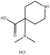 4-DIMETHYLAMINO-PIPERIDINE-4-CARBOXYLIC ACIDDIHYDROCHLORIDE Struktur