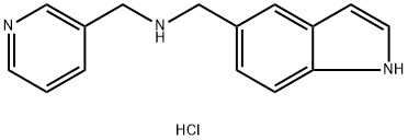 N-(1H-indol-5-ylmethyl)-N-(pyridin-3-ylmethyl)amine dihydrochloride Struktur