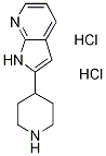 2-Piperidin-4-yl-1H-pyrrolo[2,3-b]pyridinedihydrochloride Struktur