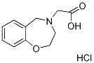 2,3-dihydro-1,4-benzoxazepin-4(5H)-ylacetic acid hydrochloride Struktur