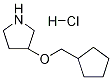 3-(CYCLOPENTYLMETHOXY)PYRROLIDINE HYDROCHLORIDE Struktur