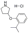 3-(2-ISOPROPYLPHENOXY)PYRROLIDINE HYDROCHLORIDE Struktur