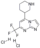 5-Piperidin-3-yl-7-trifluoromethyl-imidazo[1,2-a]-pyrimidine dihydrochloride Struktur