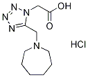 [5-(azepan-1-ylmethyl)-1H-tetrazol-1-yl]acetic acid hydrochloride Struktur