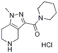 1-methyl-3-(piperidin-1-ylcarbonyl)-4,5,6,7-tetrahydro-1H-pyrazolo[4,3-c]pyridine hydrochloride Struktur