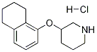 3-(5,6,7,8-TETRAHYDRO-1-NAPHTHALENYLOXY)PIPERIDINE HYDROCHLORIDE Struktur